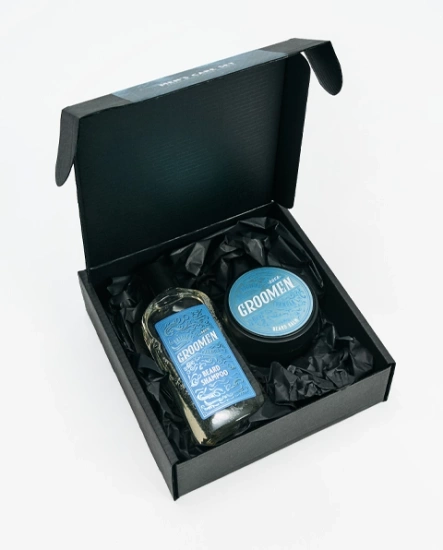 Zestaw do brody AQUA balsam + szampon